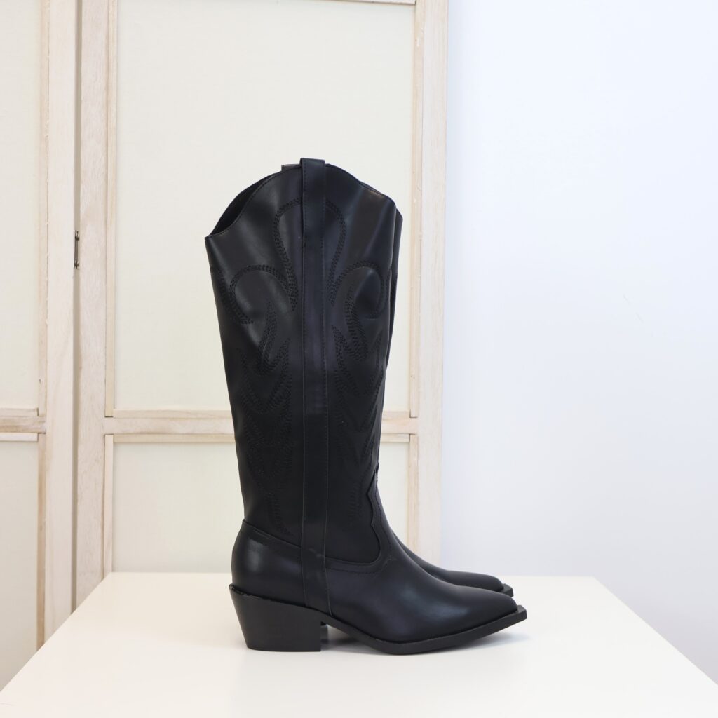 Bota Alta West negra