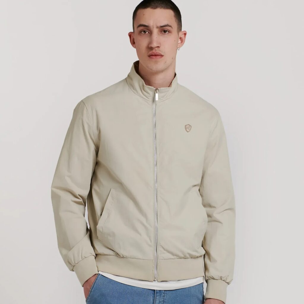 Chaqueta Bomber Beige