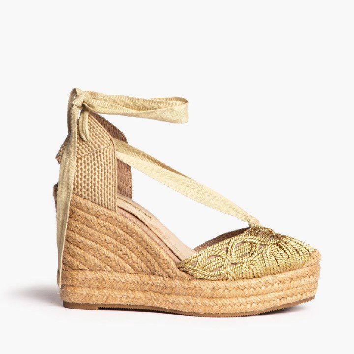 Alpargata Trenzada Oro