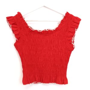 Top Cropped Rojo