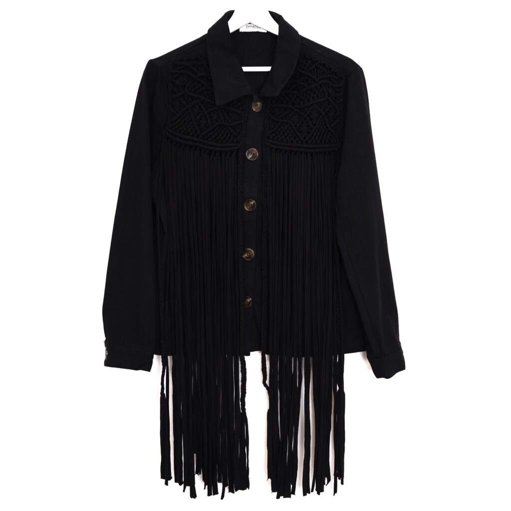Chaqueta Boho Negra