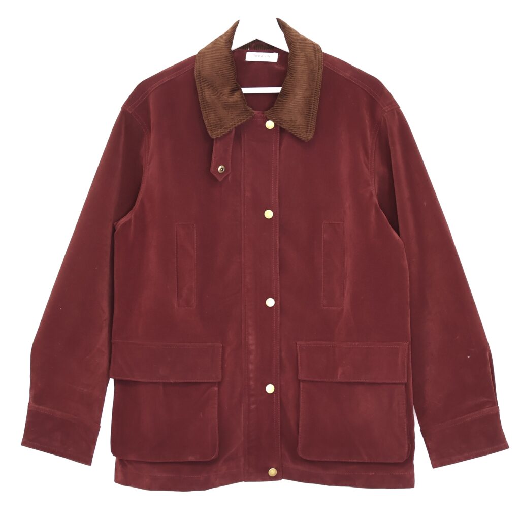 Cazadora Ante Burdeos