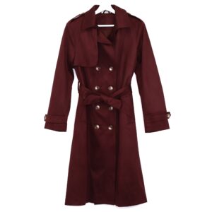 Gabardina Ante Burdeos