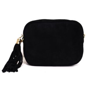 Bolso Borla Ante Negro