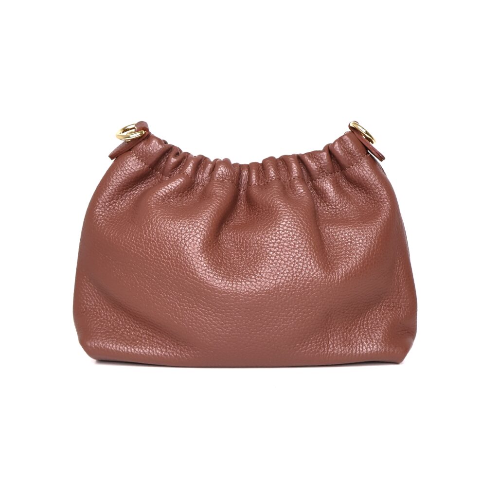 Bolso Piel Clutch Café