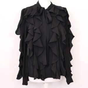 Camisa Volantes Negra