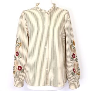 Camisa Rayas Bordada