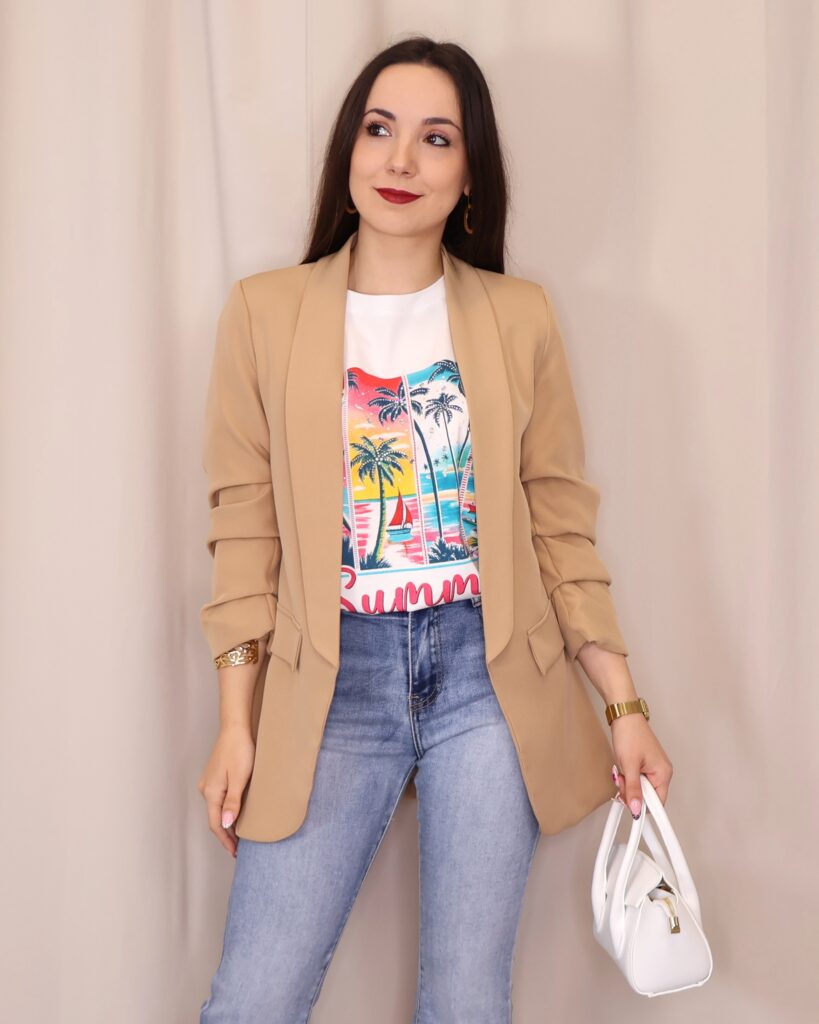 Blazer Basic Camel