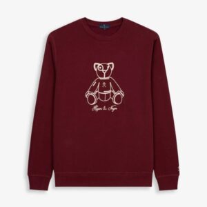Sudadera Fluffy Bear Burgundy