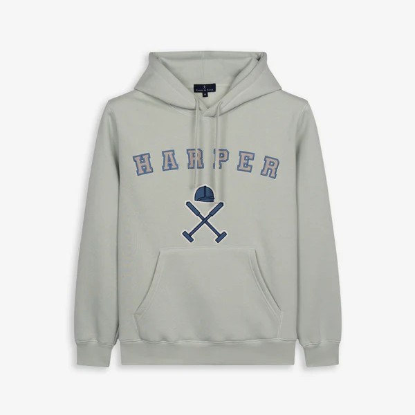 Sudadera Retro Hoodie Sky Gray