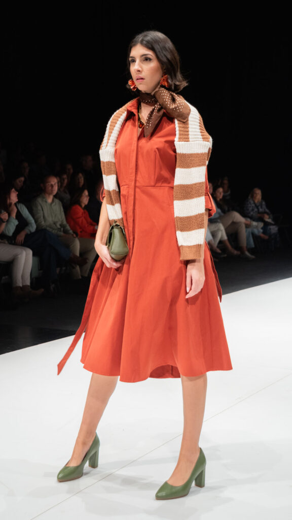 Vestido Camisero Teja