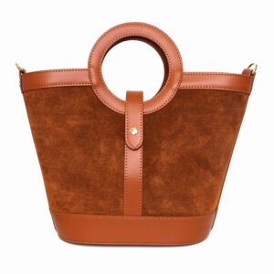 Bolso Combinado Piel Camel