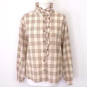 Camisa Cuadros Beige