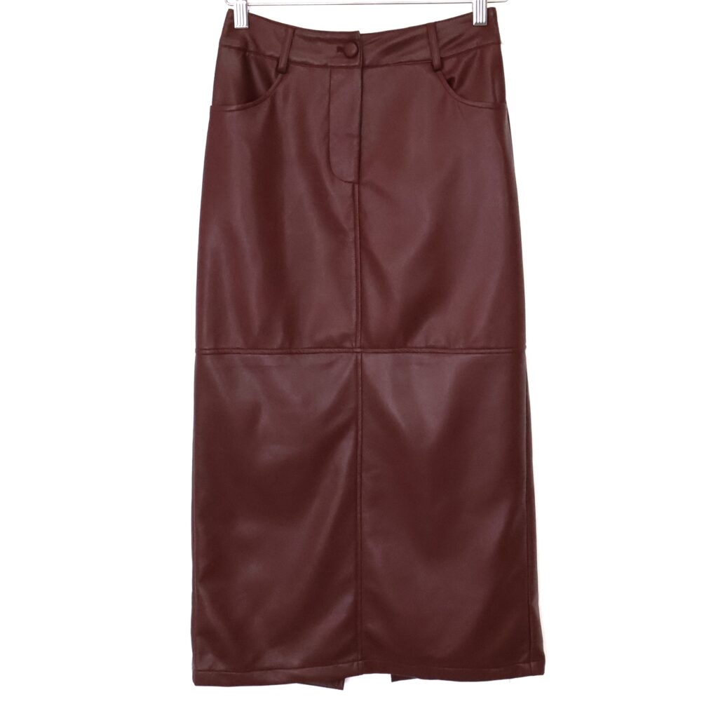 Falda Polipiel Burdeos
