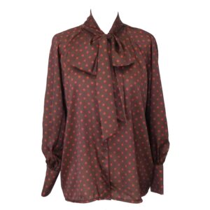 Camisa Lunares Chocolate