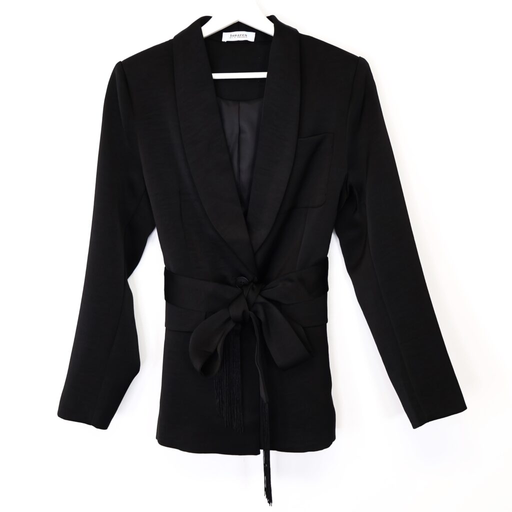 Blazer Flecos Negra