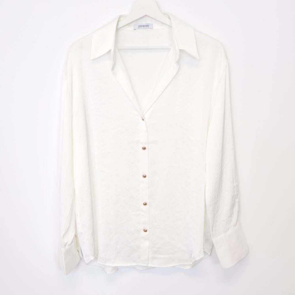 Camisa Satinada Blanca