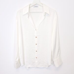 Camisa Satinada Blanca