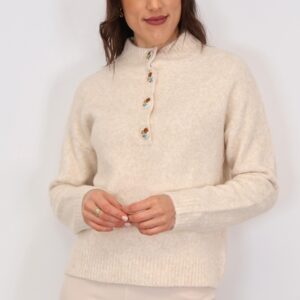 Jersey Botones Beige