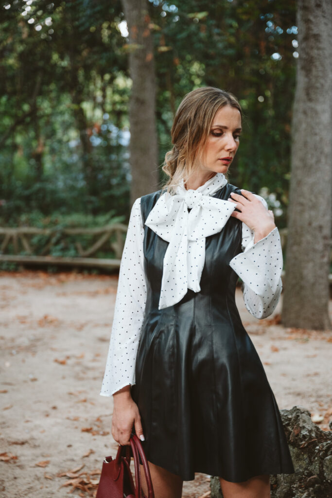 Blusa Blanca Lunares