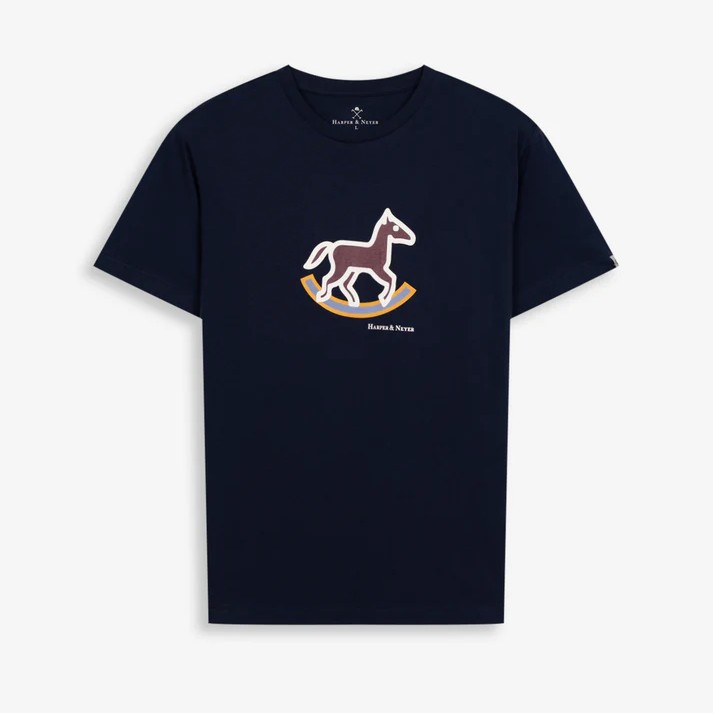 Camiseta Rocking Horse Navy Blue