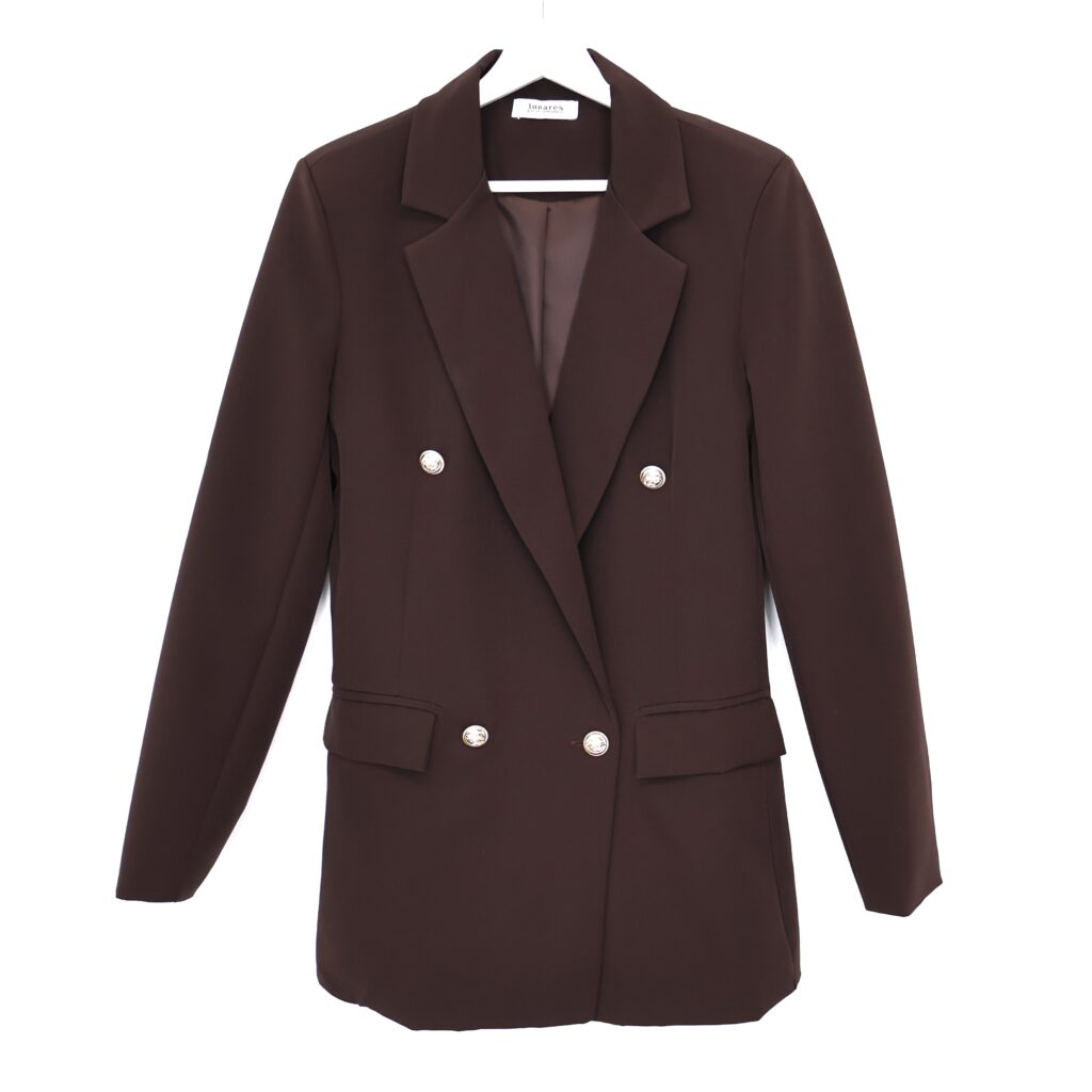 Blazer Botones Chocolate