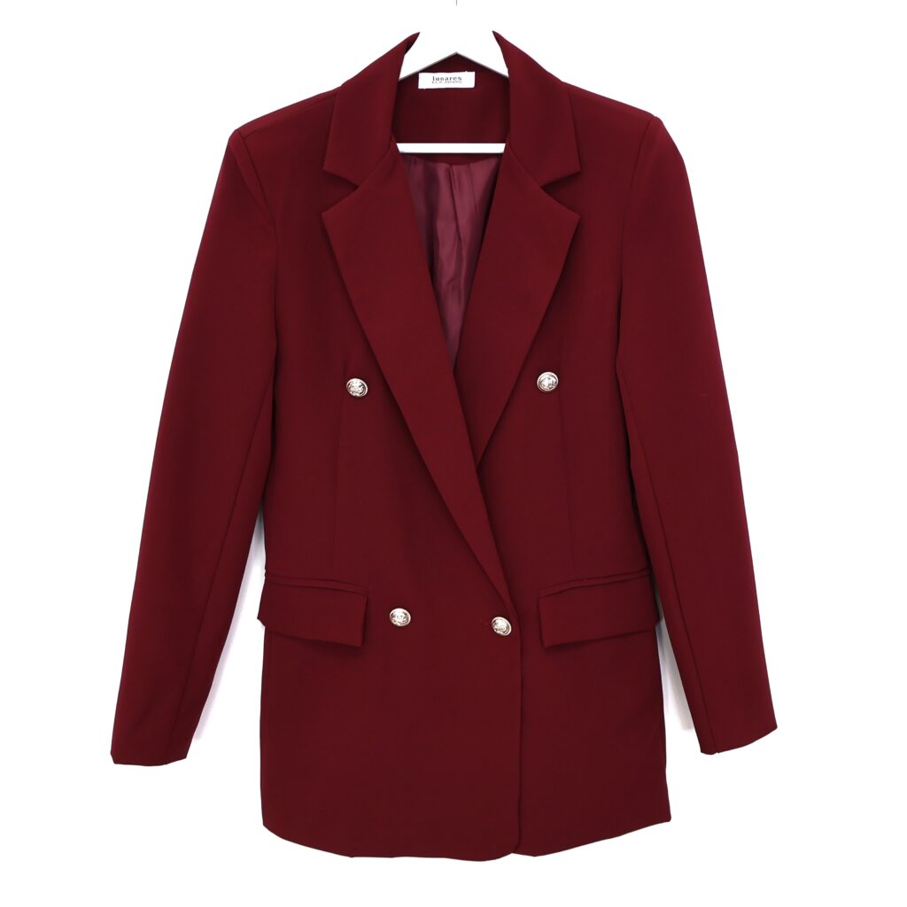 Blazer Botones Burdeos