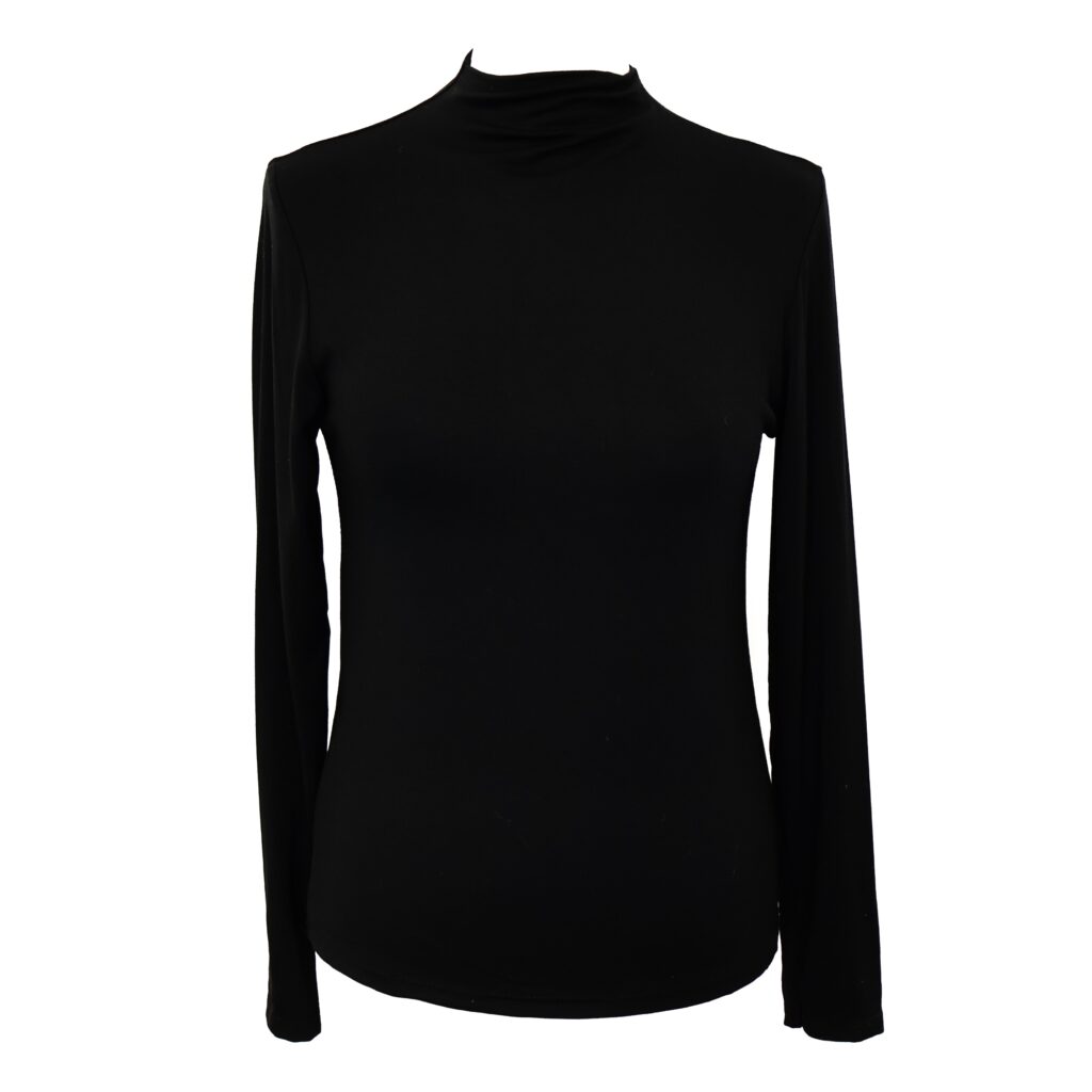 Camiseta Basic Cuello Negra