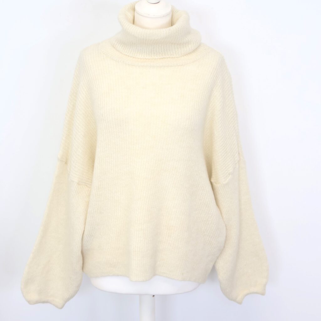 Jersey Punto Cuello Beige