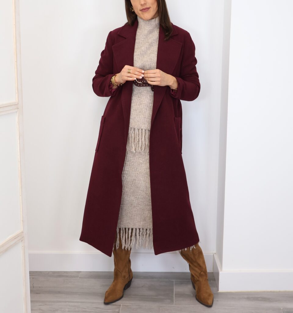 Abrigo Paño Burdeos