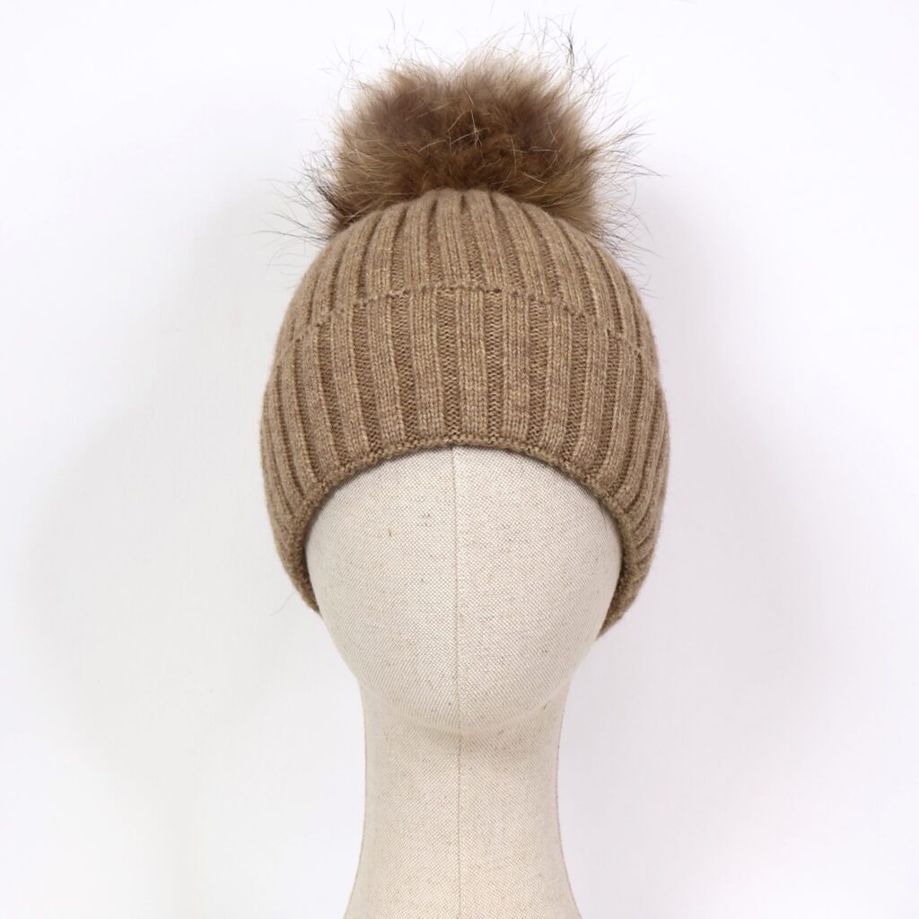 Gorro Pompón Camel
