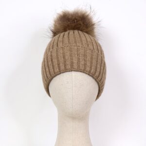 Gorro Pompón Camel