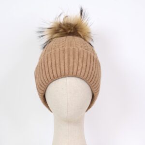 Gorro Pompón Ochos Camel