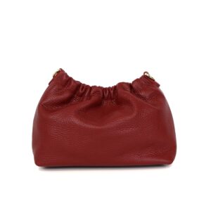 Bolso Piel Clutch Burdeos