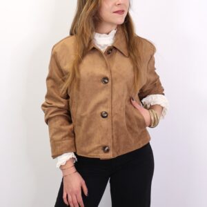 Chaqueta Ante Camel