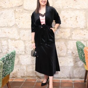 Kimono Terciopelo Negro