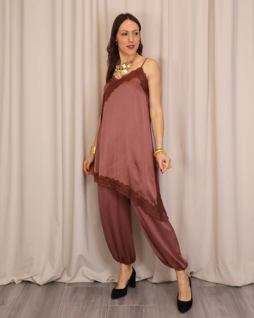 Vestido Lencero Teja