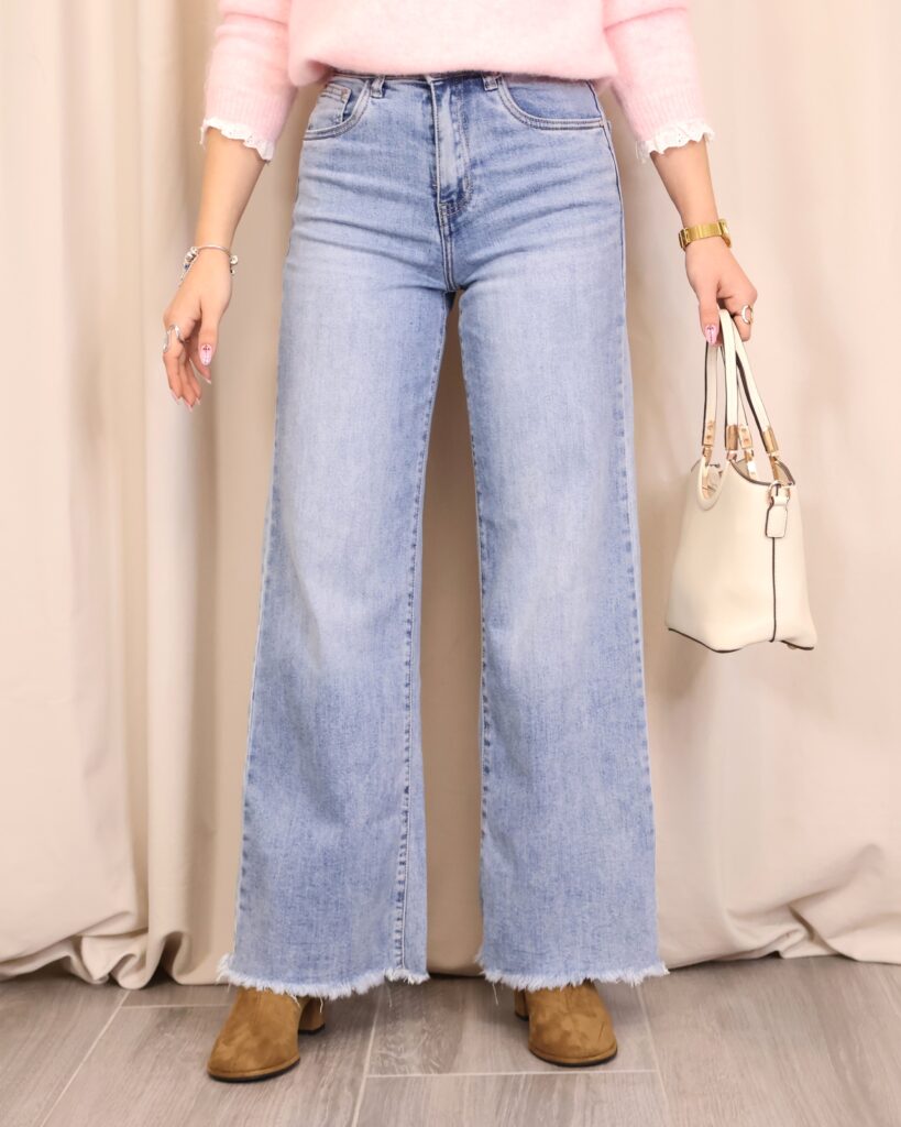 Jeans Cropped Denim Claro