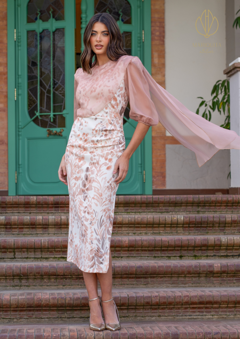 Vestido Poniente Rosa