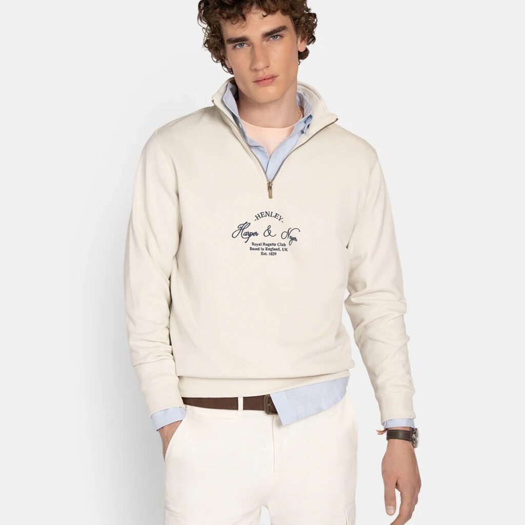 Sudadera Royal Logo Gray Whisper