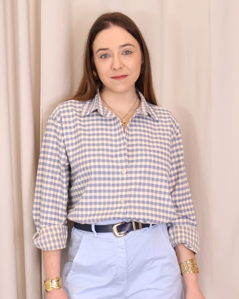 Camisa Cuadros Azul Celeste