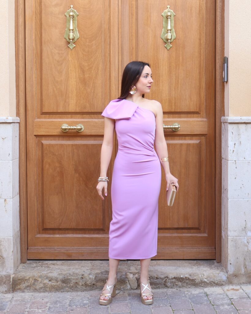 Vestido Atardecer Midi Malva