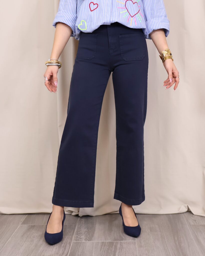 Jeans Cropped Marino