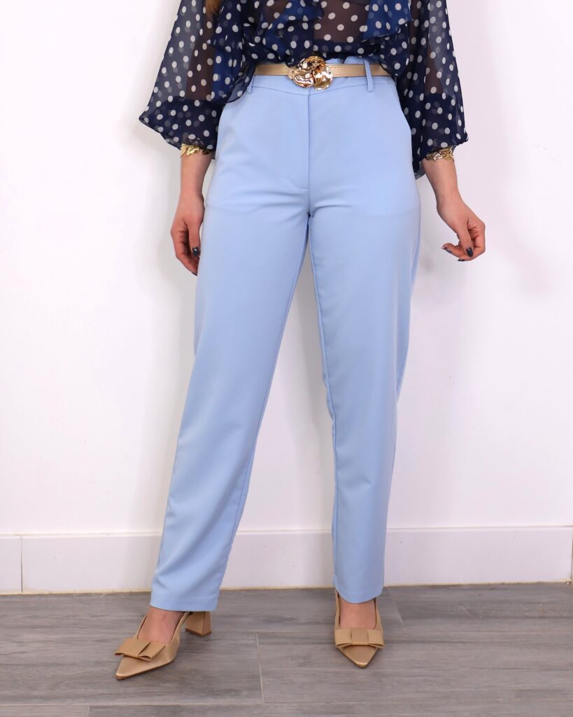 Pantalón Traje Azul Celeste