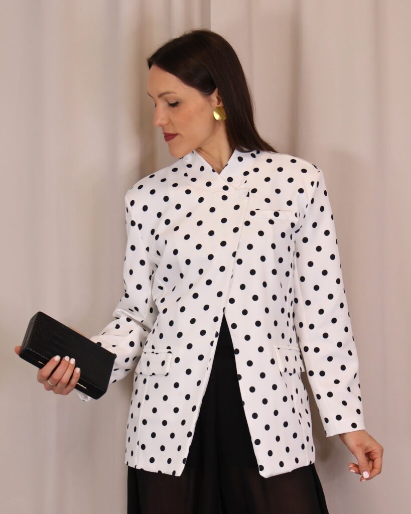 Blazer Lunares Asimétrica