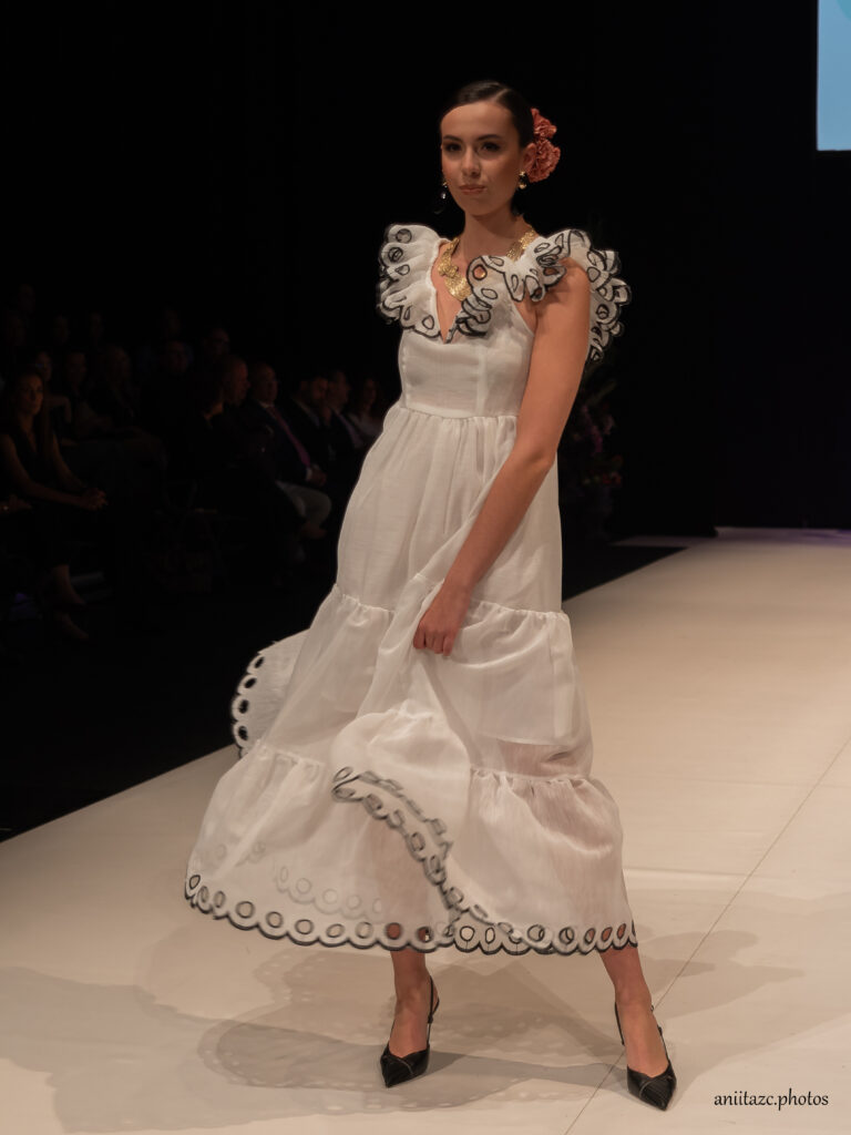 Vestido Volantes Blanco