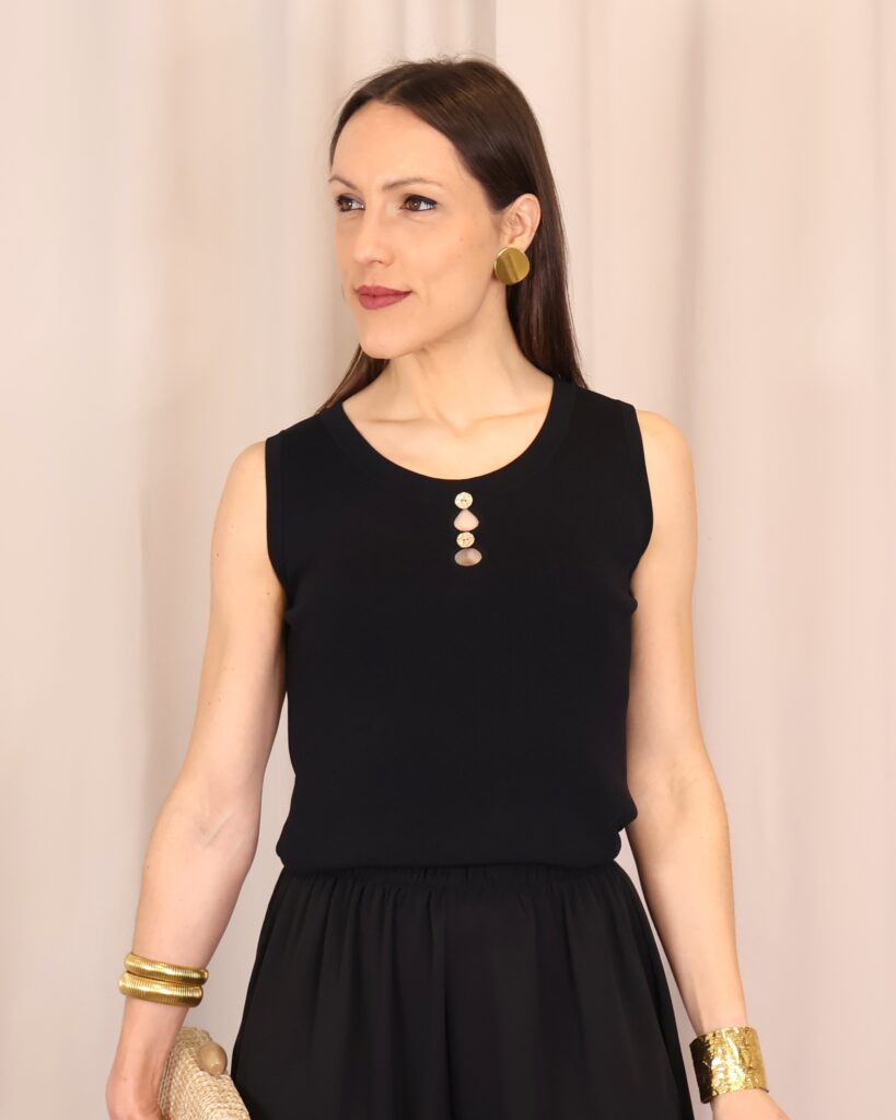 Top Estibalitz Negro