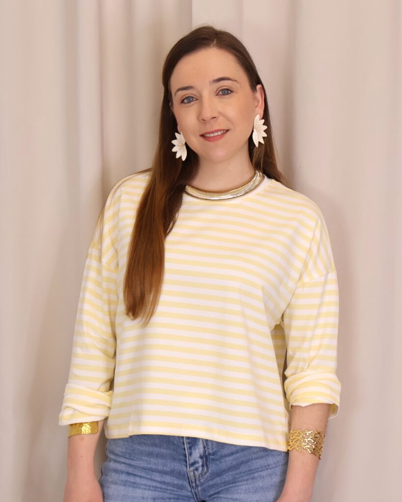 Sudadera Rayas Amarilla