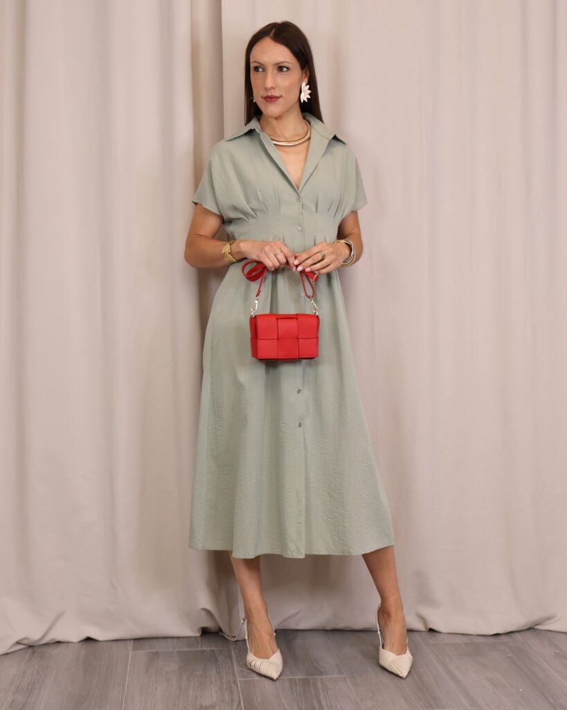 Vestido Camisero Verde