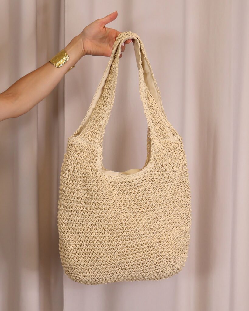 Bolso Hobo Rafia
